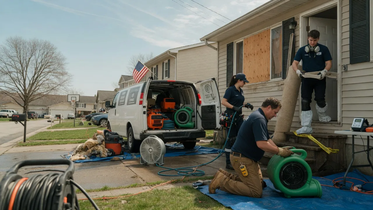 Water Damage Restoration in Emden, IL near me